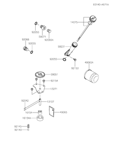 Fxt00v-Bs42 Lubrication Equipment Diagram and Parts List for FXT00V-BS42  Cub Cadet Lawn Tractor